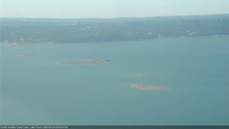 Lake Travis webcam, September 29, 2020 3:00 PM CT