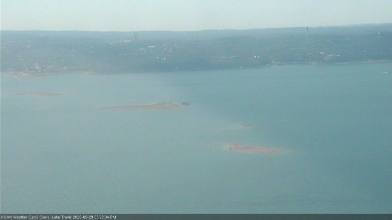 Lake Travis webcam, September 29, 2020 3:25 PM CT