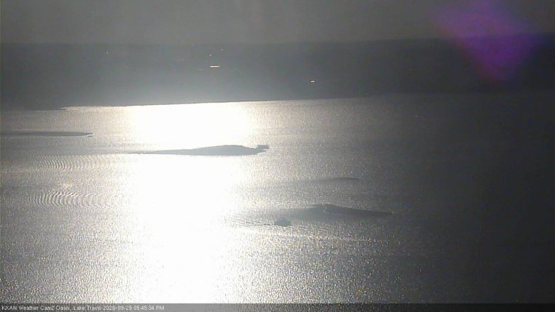 Lake Travis webcam, September 29, 2020 5:45 PM CT