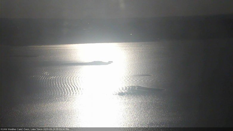 Lake Travis webcam, September 29, 2020 6:00 PM CT