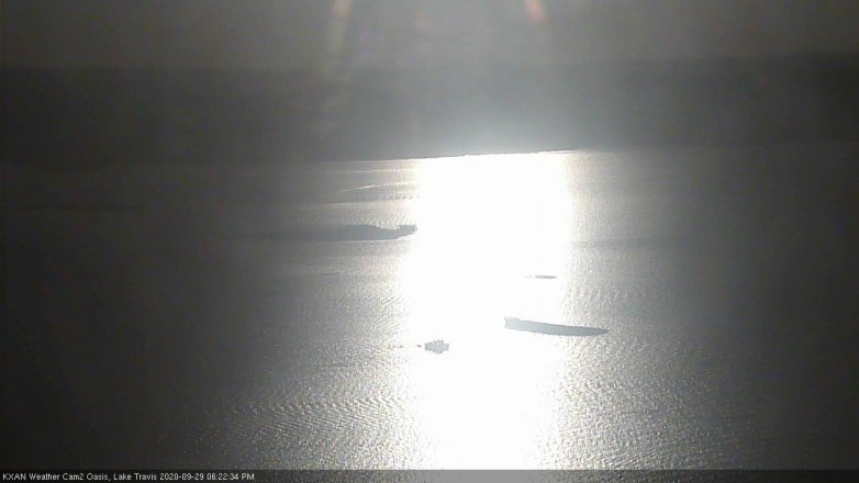 Lake Travis webcam, September 29, 2020 6:25 PM CT