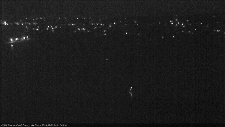 Lake Travis webcam, September 29, 2020 8:25 PM CT