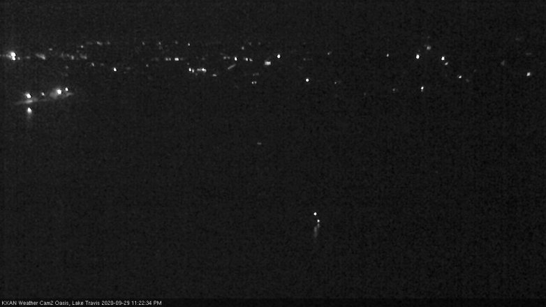 Lake Travis webcam, September 29, 2020 11:25 PM CT