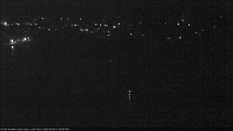 Lake Travis webcam, September 29, 2020 11:45 PM CT