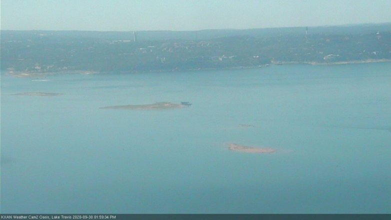 Lake Travis webcam, September 30, 2020 2:00 PM CT