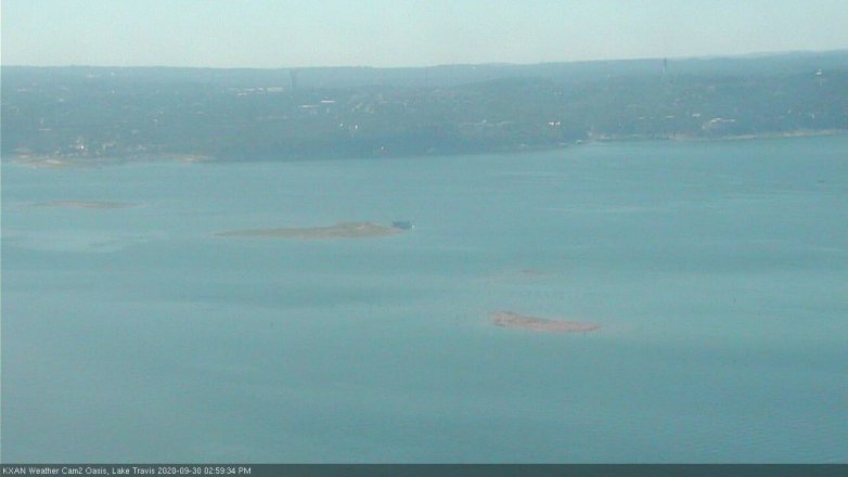 Lake Travis webcam, September 30, 2020 3:00 PM CT