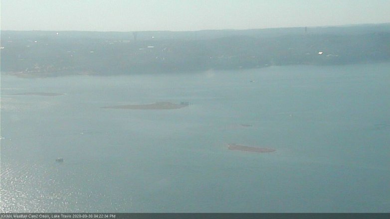 Lake Travis webcam, September 30, 2020 4:25 PM CT