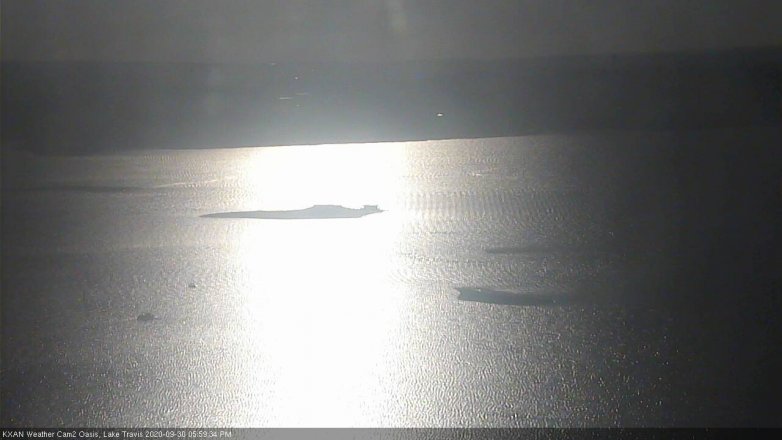 Lake Travis webcam, September 30, 2020 6:00 PM CT