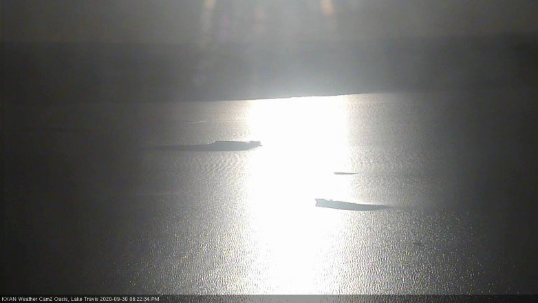 Lake Travis webcam, September 30, 2020 6:25 PM CT