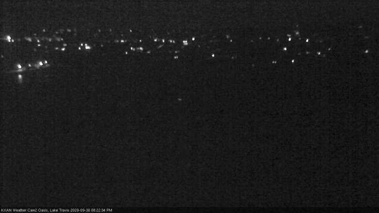 Lake Travis webcam, September 30, 2020 8:25 PM CT