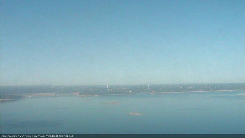 Lake Travis webcam, October 1, 2020 10:25 AM CT