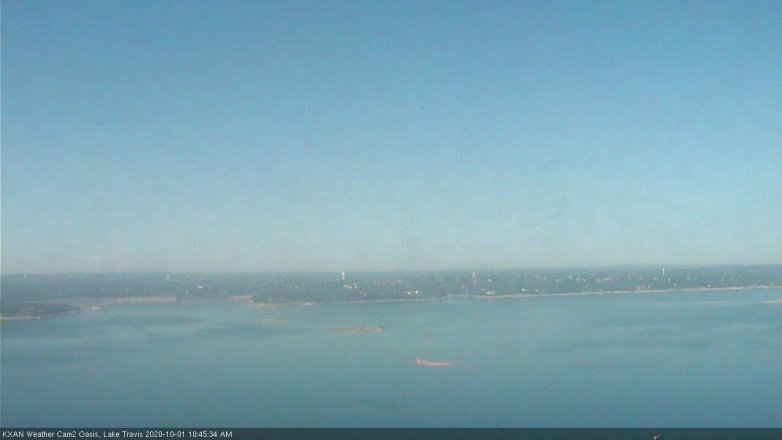 Lake Travis webcam, October 1, 2020 10:45 AM CT