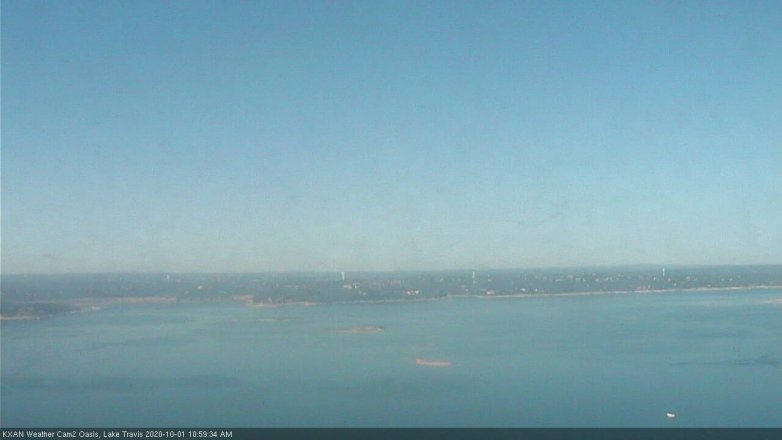 Lake Travis webcam, October 1, 2020 11:00 AM CT