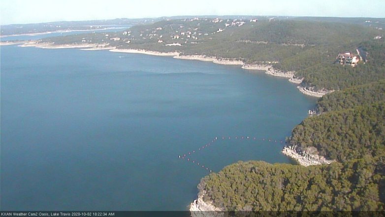 Lake Travis webcam, October 2, 2020 10:25 AM CT