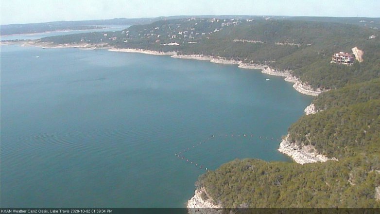 Lake Travis webcam, October 2, 2020 2:00 PM CT