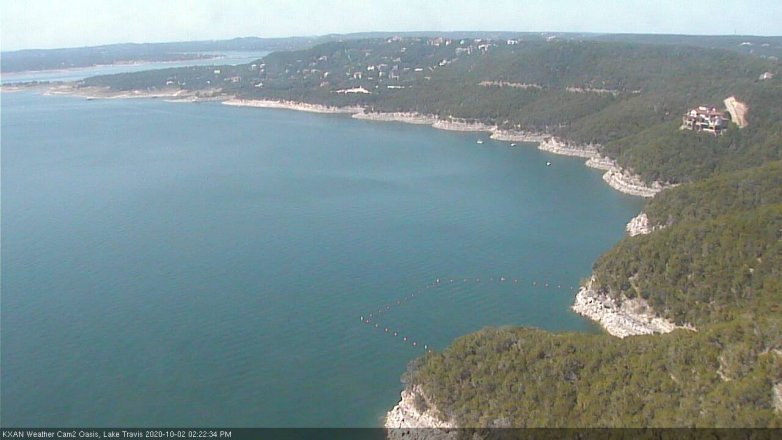 Lake Travis webcam, October 2, 2020 2:25 PM CT