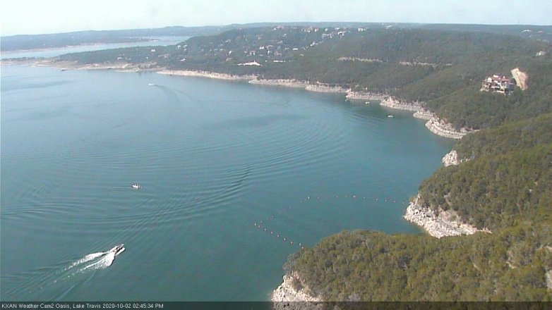 Lake Travis webcam, October 2, 2020 2:45 PM CT