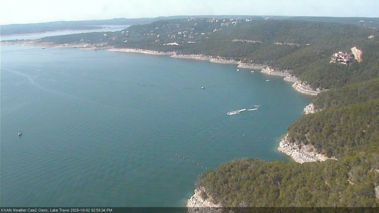 Lake Travis webcam, October 2, 2020 3:00 PM CT