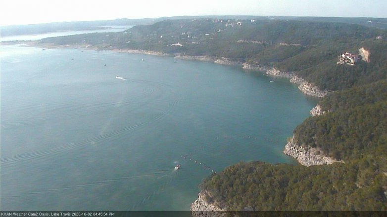 Lake Travis webcam, October 2, 2020 4:45 PM CT