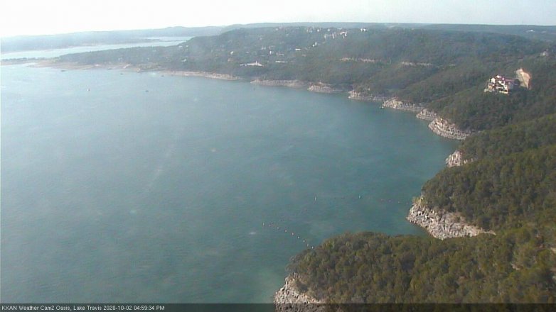 Lake Travis webcam, October 2, 2020 5:00 PM CT