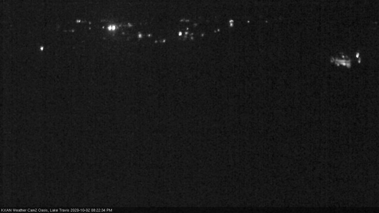 Lake Travis webcam, October 2, 2020 8:25 PM CT