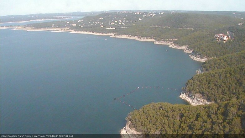 Lake Travis webcam, October 3, 2020 10:25 AM CT