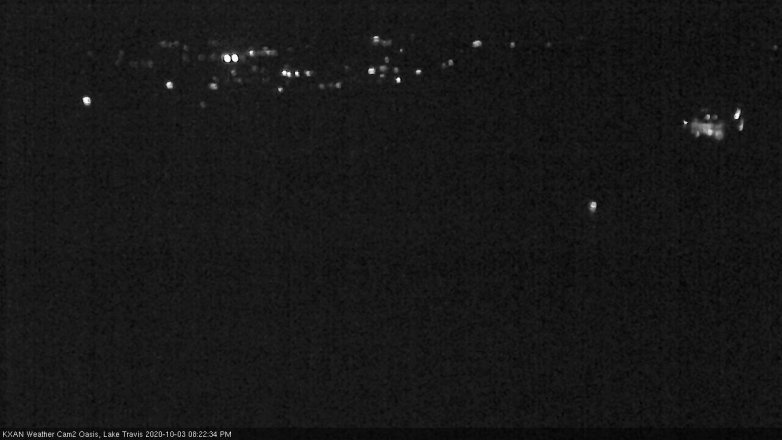Lake Travis webcam, October 3, 2020 8:25 PM CT