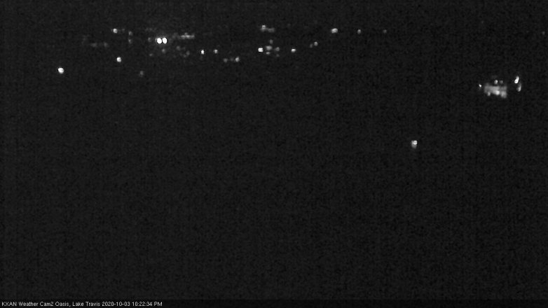 Lake Travis webcam, October 3, 2020 10:25 PM CT