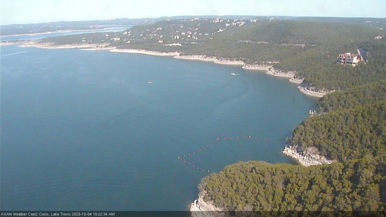 Lake Travis webcam, October 4, 2020 10:25 AM CT