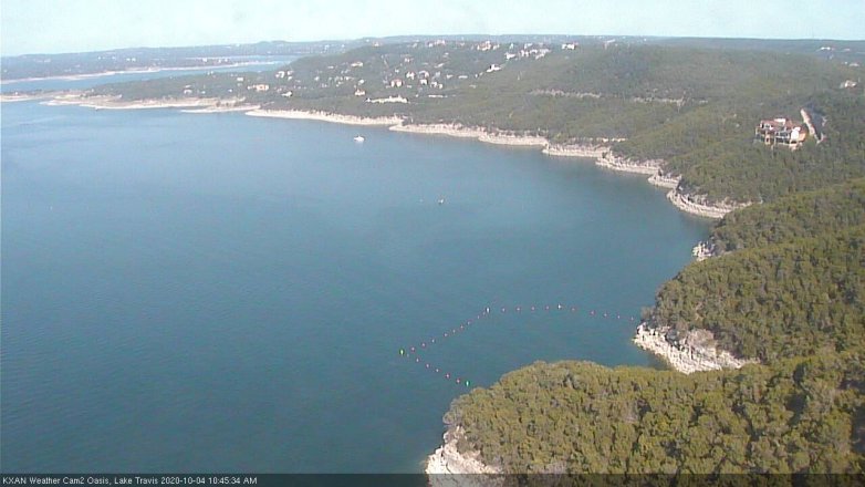 Lake Travis webcam, October 4, 2020 10:45 AM CT
