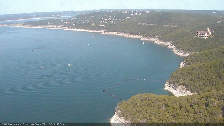 Lake Travis webcam, October 4, 2020 11:25 AM CT