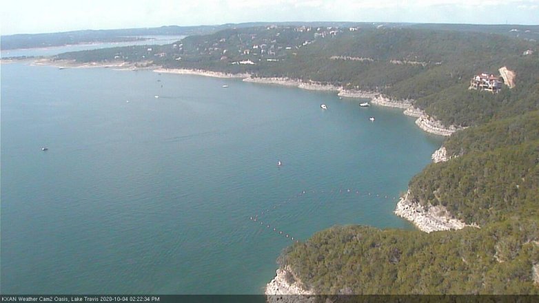 Lake Travis webcam, October 4, 2020 2:25 PM CT