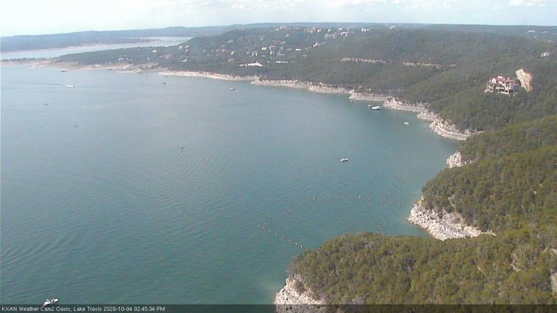 Lake Travis webcam, October 4, 2020 2:45 PM CT