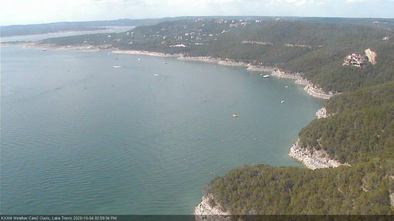 Lake Travis webcam, October 4, 2020 3:00 PM CT