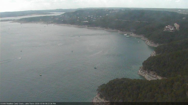 Lake Travis webcam, October 4, 2020 4:25 PM CT