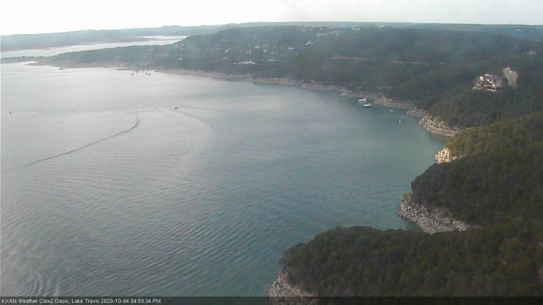 Lake Travis webcam, October 4, 2020 5:00 PM CT