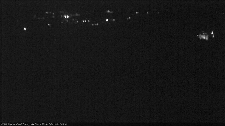 Lake Travis webcam, October 4, 2020 10:25 PM CT