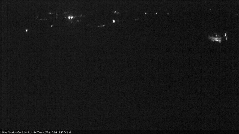 Lake Travis webcam, October 4, 2020 11:45 PM CT