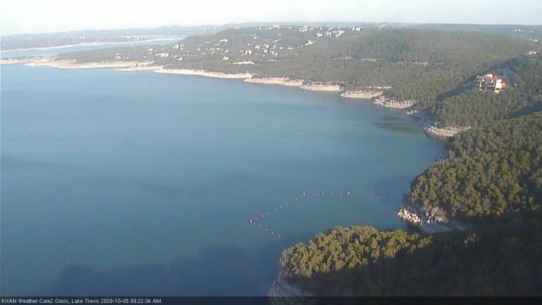 Lake Travis webcam, October 5, 2020 9:25 AM CT