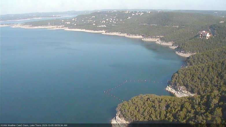 Lake Travis webcam, October 5, 2020 10:00 AM CT