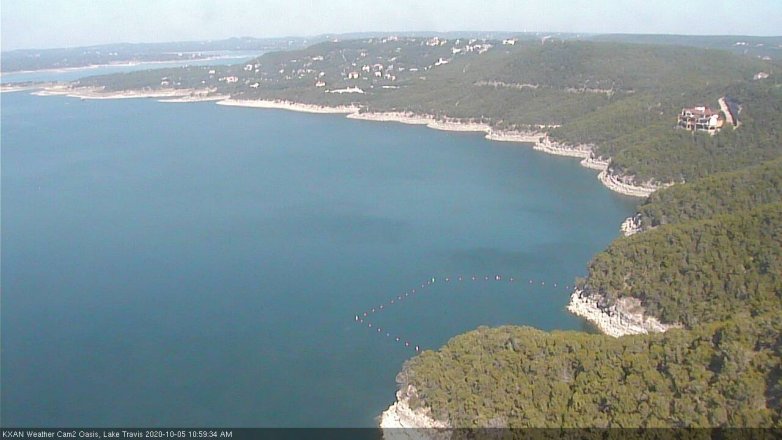 Lake Travis webcam, October 5, 2020 11:00 AM CT