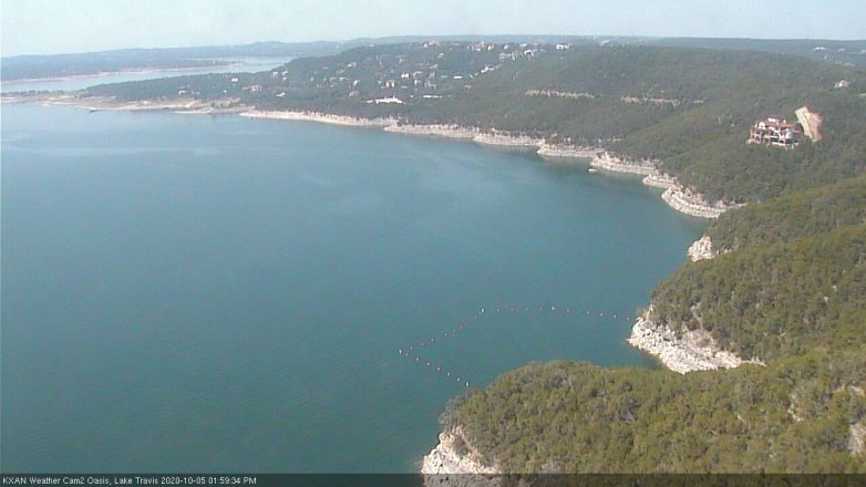 Lake Travis webcam, October 5, 2020 2:00 PM CT