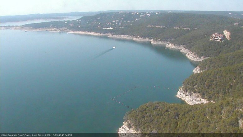 Lake Travis webcam, October 5, 2020 2:45 PM CT