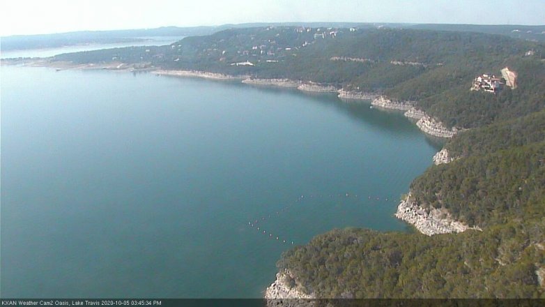 Lake Travis webcam, October 5, 2020 3:45 PM CT