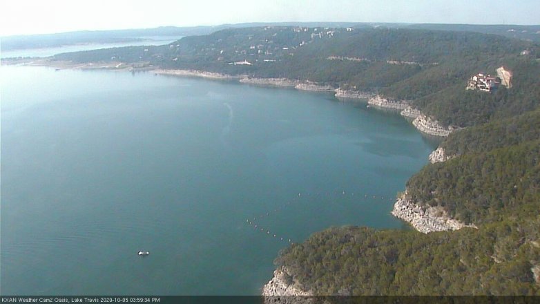 Lake Travis webcam, October 5, 2020 4:00 PM CT