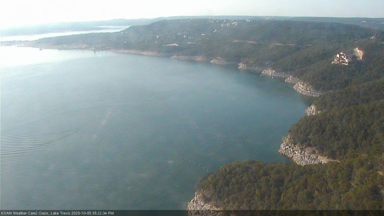 Lake Travis webcam, October 5, 2020 5:25 PM CT