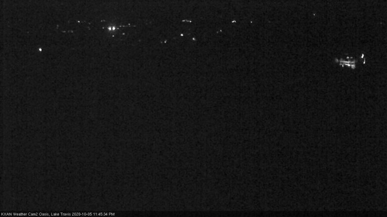Lake Travis webcam, October 5, 2020 11:45 PM CT