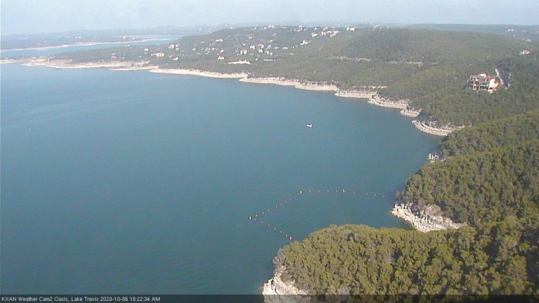 Lake Travis webcam, October 6, 2020 10:25 AM CT