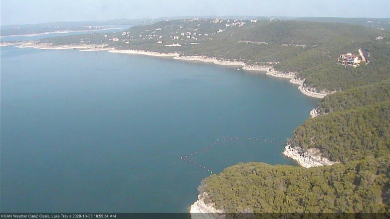 Lake Travis webcam, October 6, 2020 11:00 AM CT