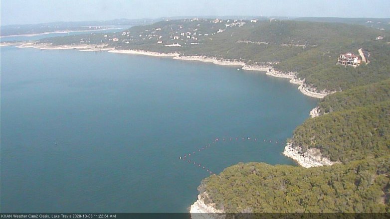 Lake Travis webcam, October 6, 2020 11:25 AM CT